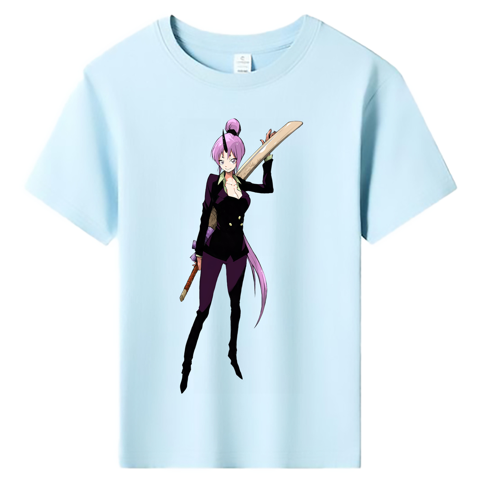 （画像用） 転スラ Regarding Reincarnated to Slime 綿100％キッズTシャツ（フロントプリント）